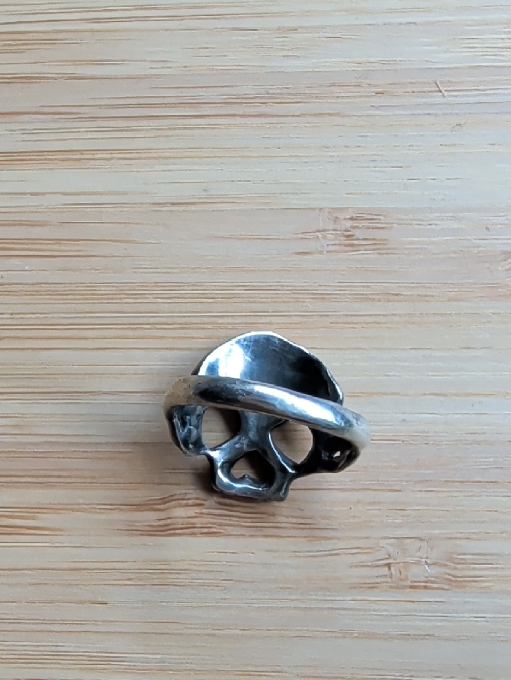 Sterling Silver Skull Ring - Margaret Cross Dust to Dust - Statement Ring - Picture 9 of 10